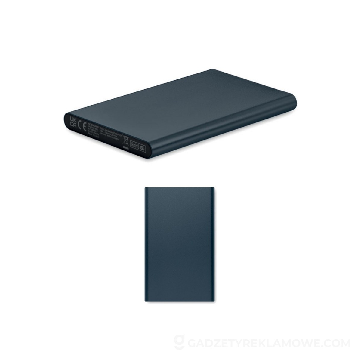 Power Bank 4000 mAh typ C POWERFLAT C - ciemnogranatowy