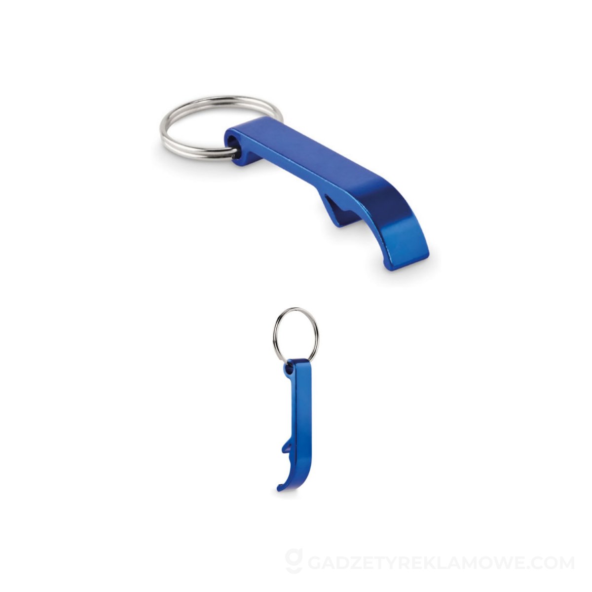Aluminiowy brelok z recyklingu OVIKEY - niebieski