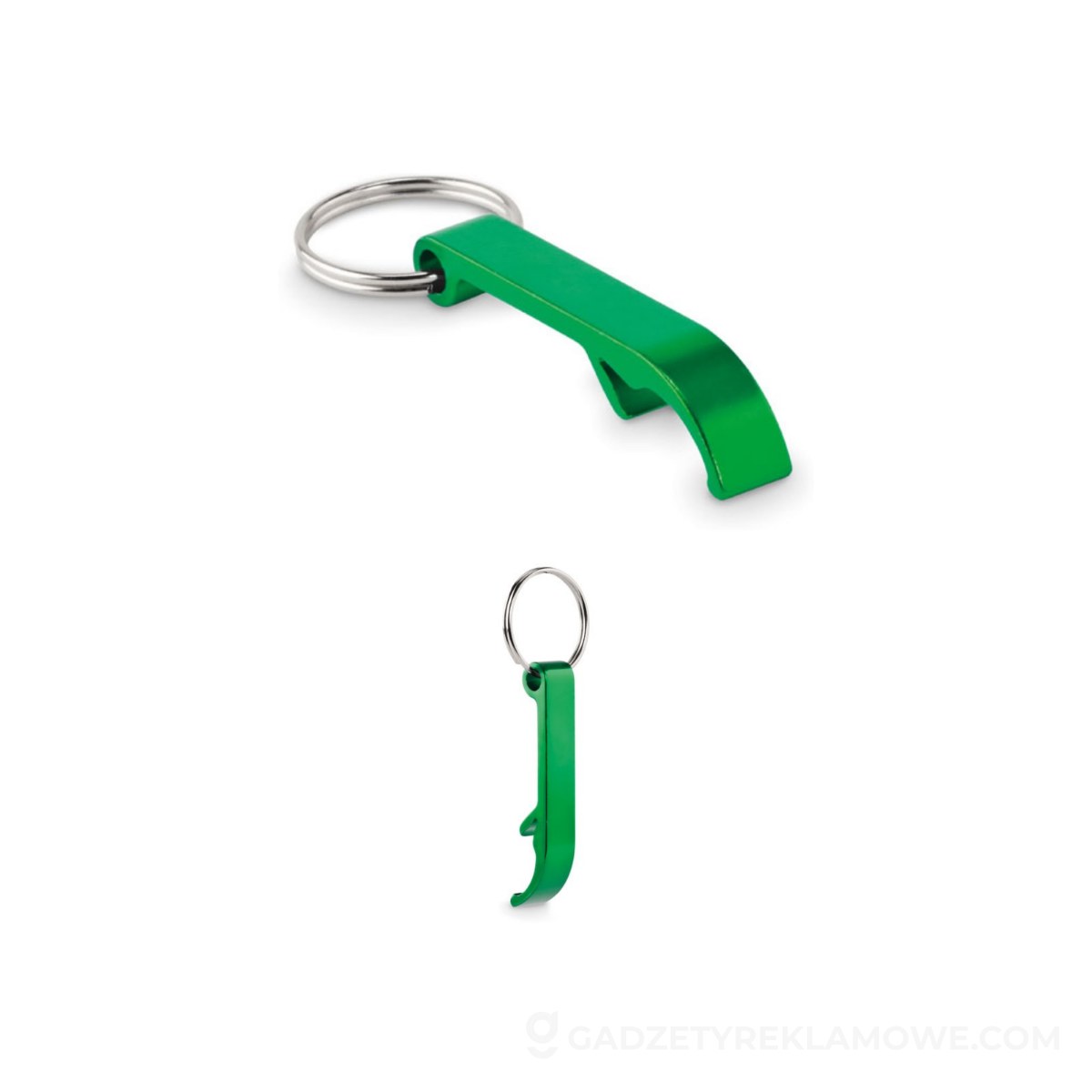 Aluminiowy brelok z recyklingu OVIKEY - zielony