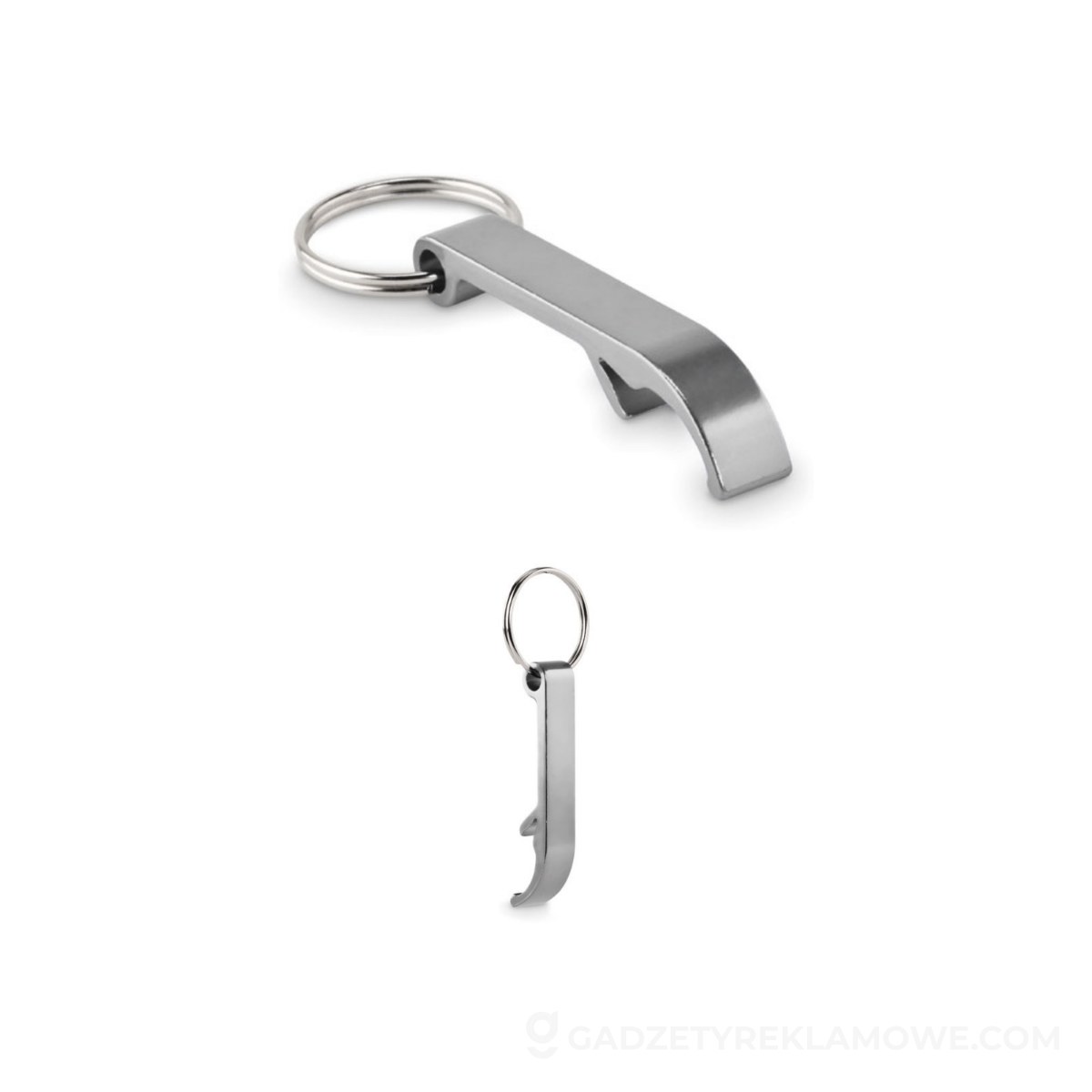 Aluminiowy brelok z recyklingu OVIKEY - srebrny