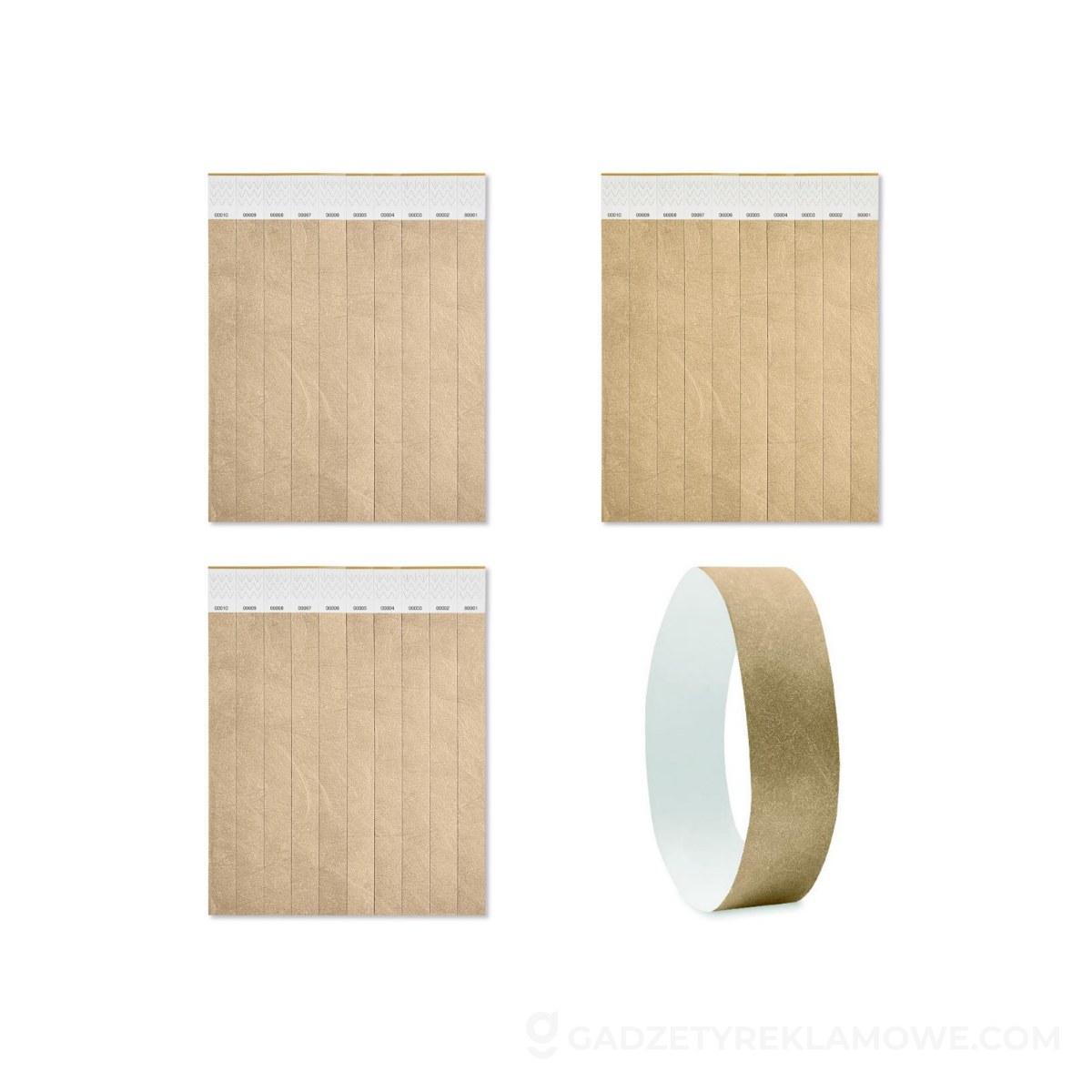Opaska na rękę Tyvek® TYVEK - złota