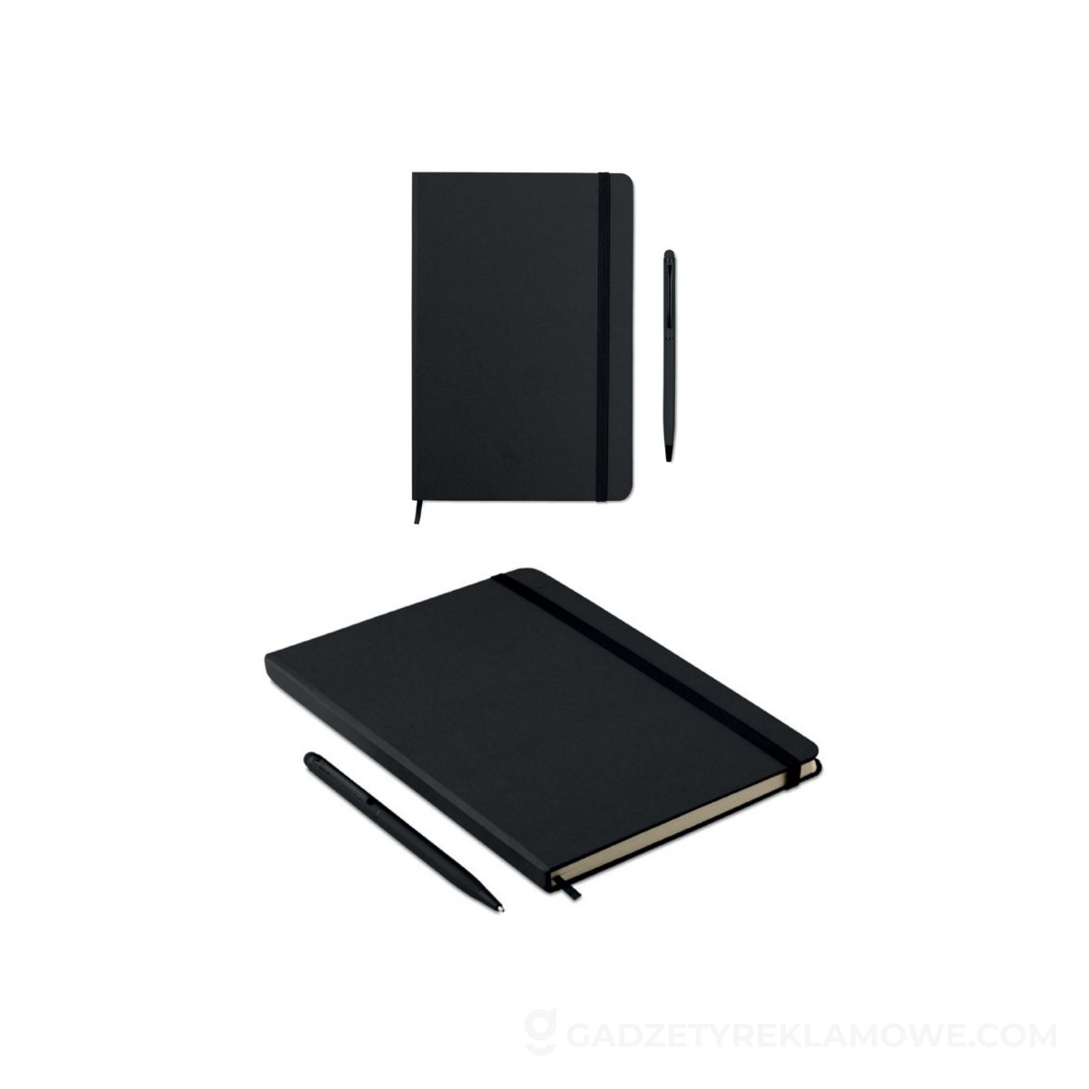 Notes Neilo Set z długopisem - czarny