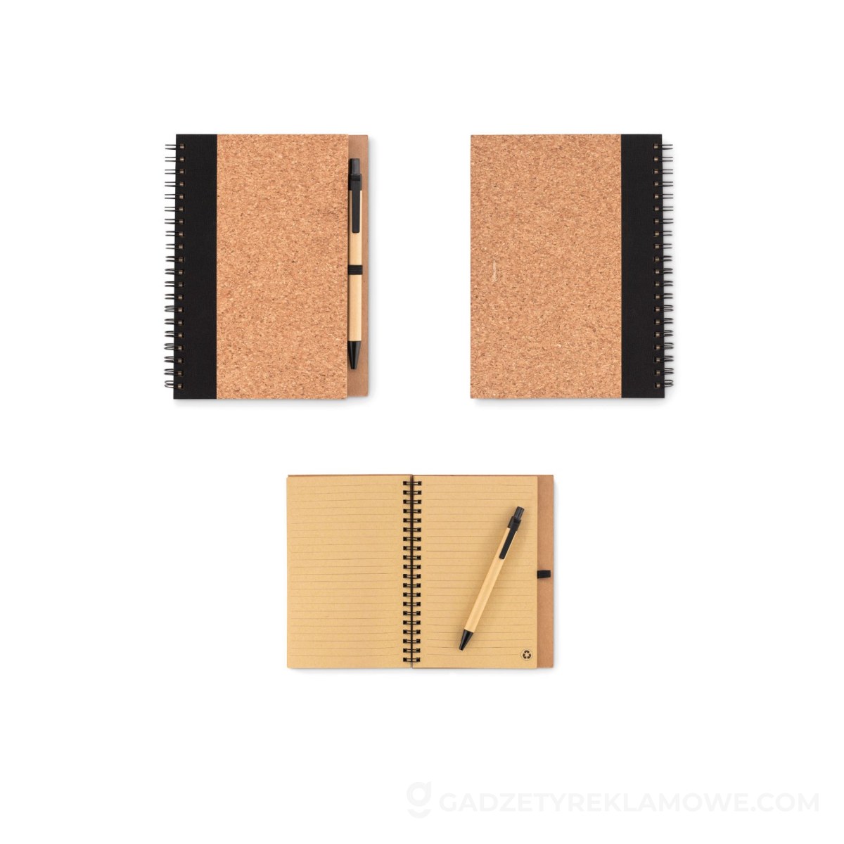 MO9859-03-wariantu-watermark Korkowy notatnik z długopisem SONORA PLUSCORK - czarny