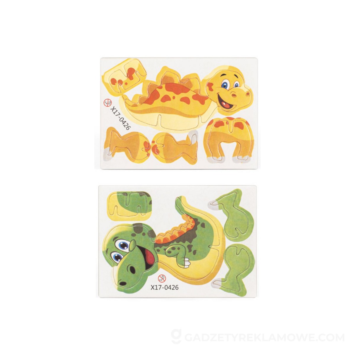 STR-98152-160-wariantu-watermark Puzzle Dinosaurus 3D z papieru i EVA w kształcie dinozaura - Naturalne