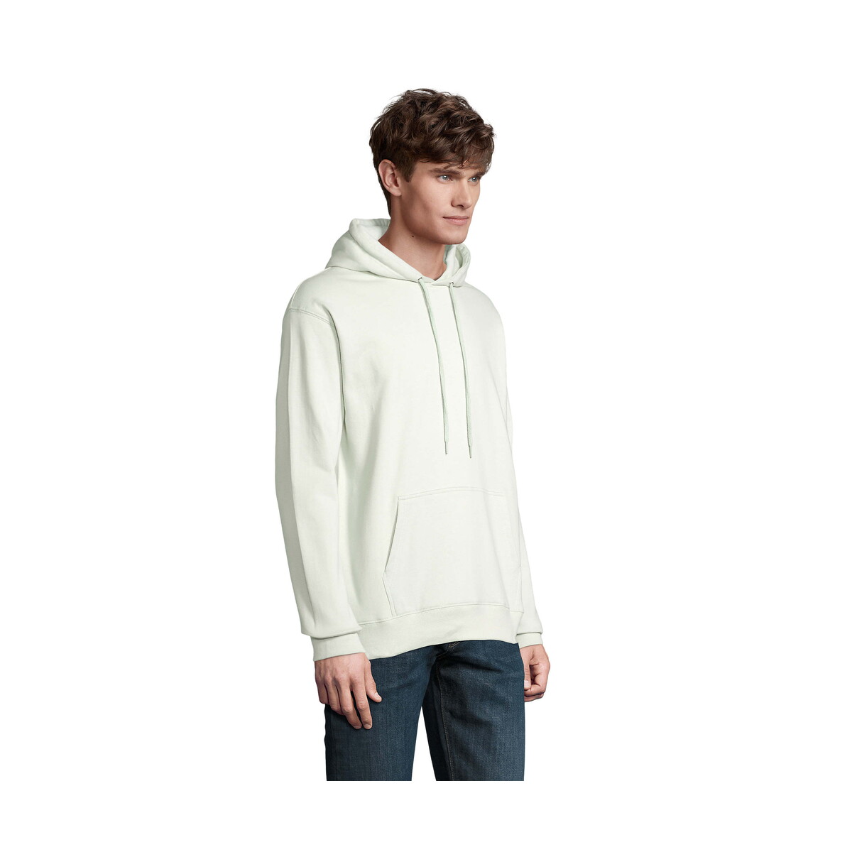 Bluzy z logo – condor uni bluza z kapturem condor – creamy green – s s03815-ci-side CONDOR Uni Bluza z kapturem CONDOR - Creamy Green - S s03815-ci-side