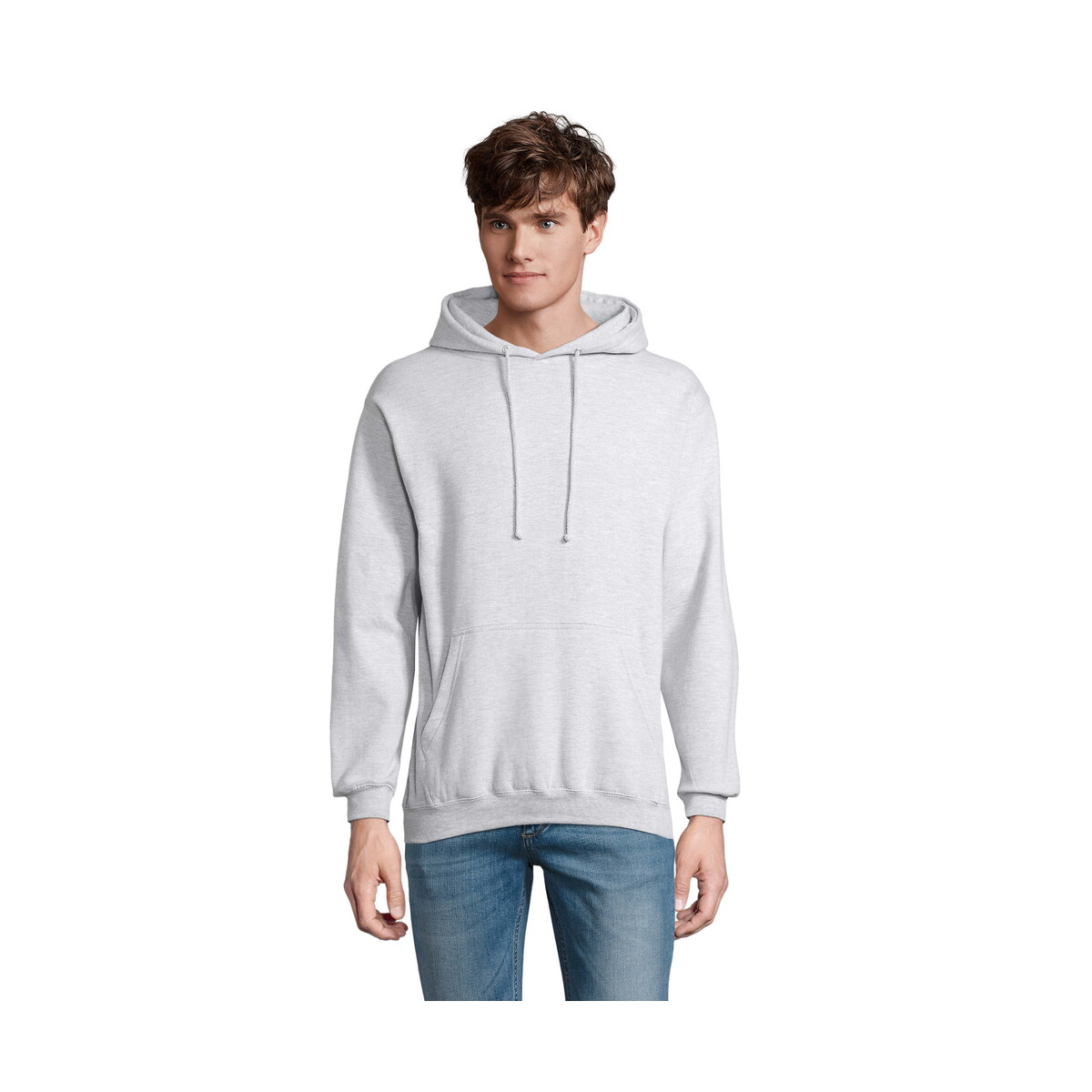 Bluzy z logo – condor uni bluza z kapturem condor – szara melanż 2 – s s03815-gy CONDOR Uni Bluza z kapturem CONDOR - Szara Melanż 2 - S s03815-gy