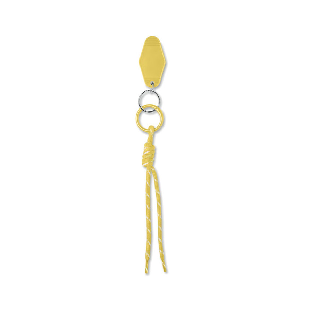 Breloki wielofunkcyjne z logo – brelok pleciony z tagiem keybraid – żółty mo3167-08-back Brelok pleciony z tagiem KEYBRAID - żółty mo3167-08-back