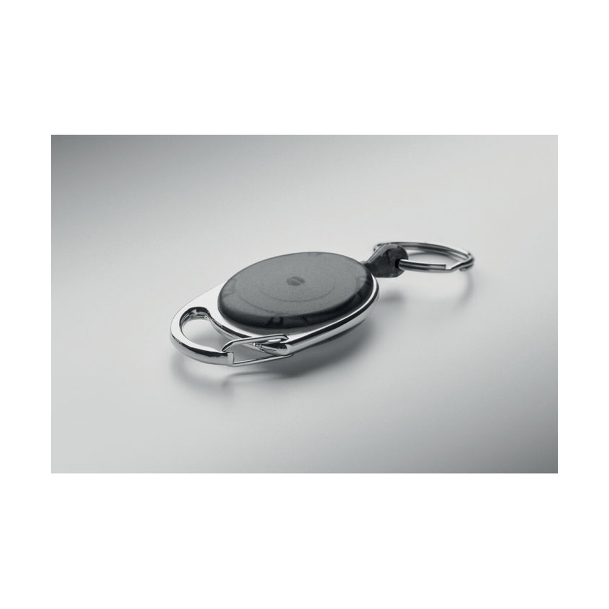 Identyfikatory z logo – wysuwany brelok arronsa – czarny mo3200-03-open Wysuwany brelok ARRONSA - czarny mo3200-03-open