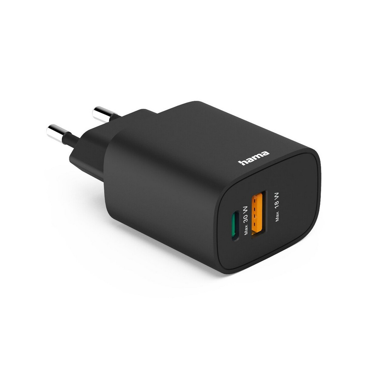 Ładowarki z logo – ładowarka ścienna 30w hama – czarna VH019-03_AAA02 Ładowarka ścienna 30W Hama - czarna VH019-03_AAA02