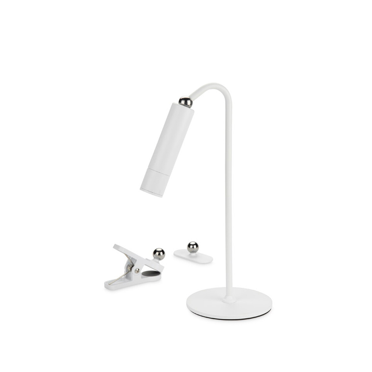 Lampki na biurko z logo – lampka biurowa 3 w 1 trilux – biała 45141-01 Lampka biurowa 3 w 1 TRILUX - biała 45141-01