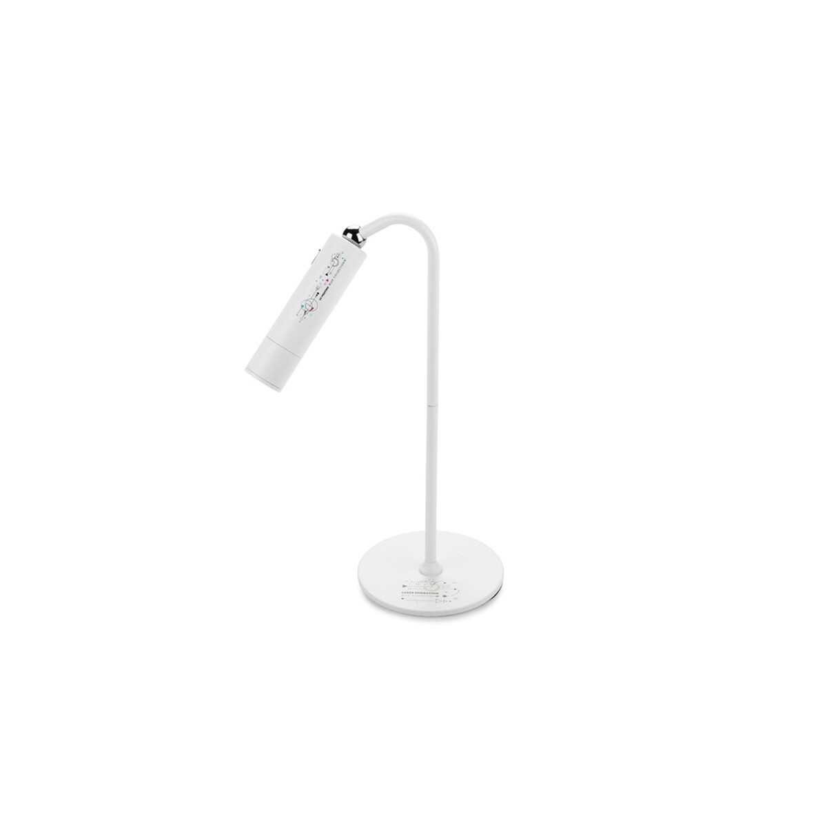 Lampki na biurko z logo – lampka biurowa 3 w 1 trilux – biała 45141-01_zg Lampka biurowa 3 w 1 TRILUX - biała 45141-01_zg