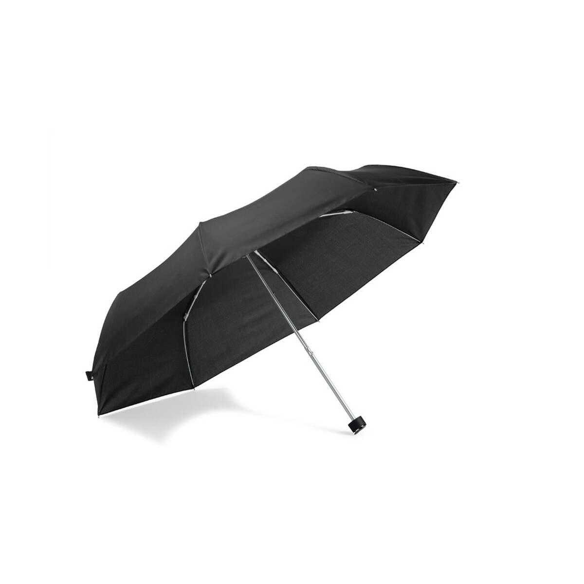 Parasole klasyczne z logo – parasol składany minik – czarny 37066-02_d Parasol składany MINIK - czarny 37066-02_d