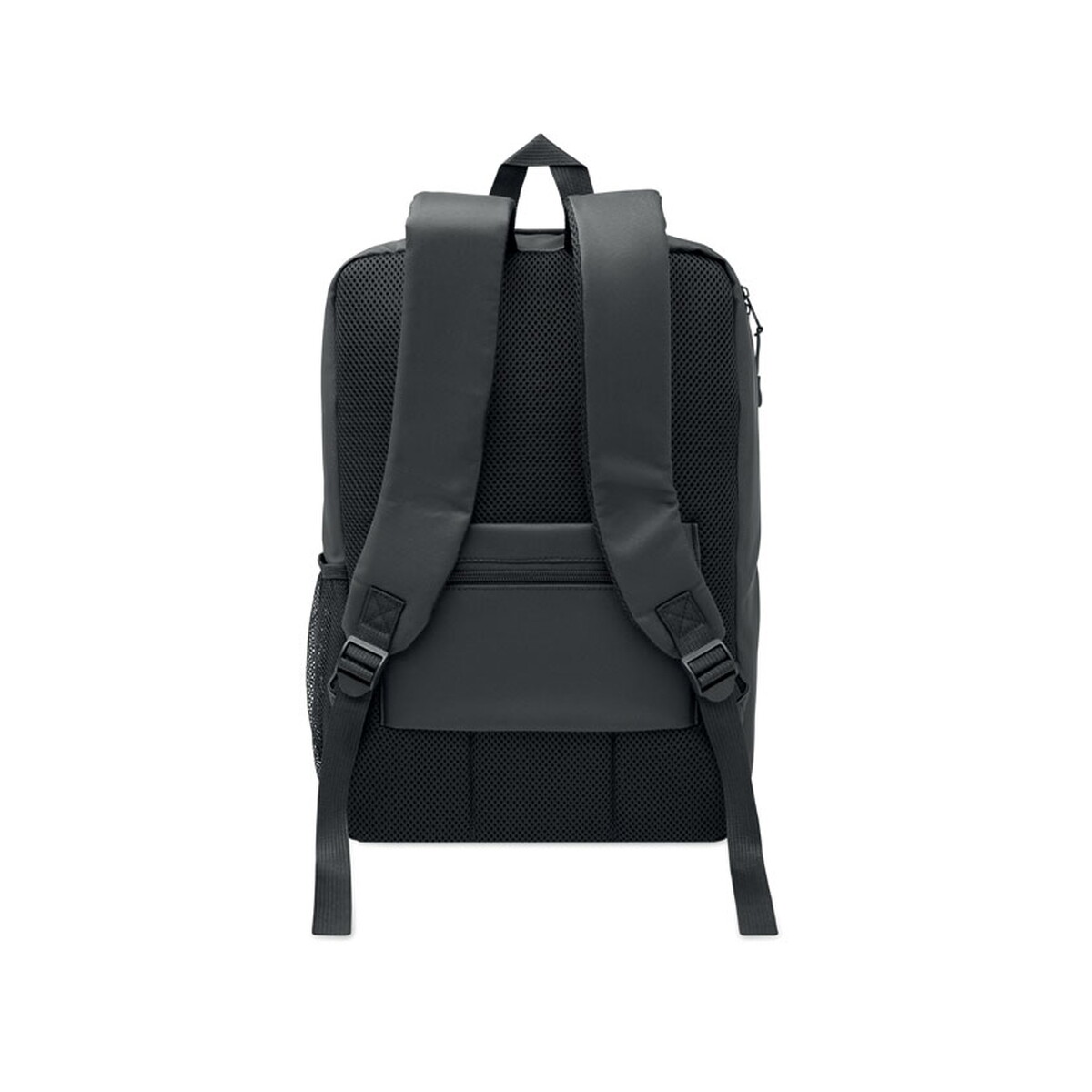 Torby na laptopa z logo – 15-calowy plecak rpet z twardą novix – czarny mo3186-03-top 15-calowy plecak RPET z twardą NOVIX - czarny mo3186-03-top