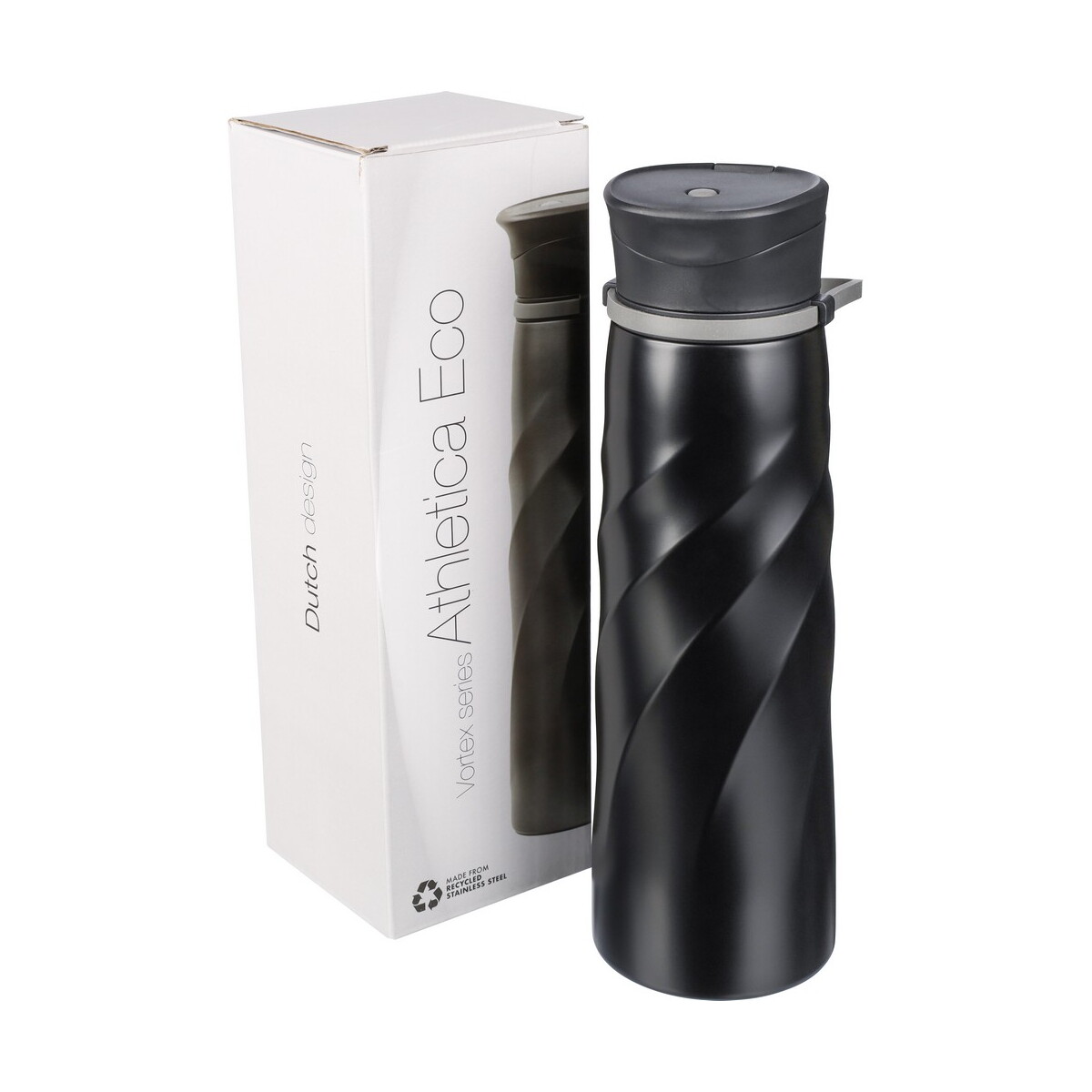 Butelki z logo – butelka sportowa 1000 ml brandcharger vortex athletica – czarna VA543-03_AAA02 Butelka sportowa 1000 ml BrandCharger Vortex Athletica - czarna VA543-03_AAA02