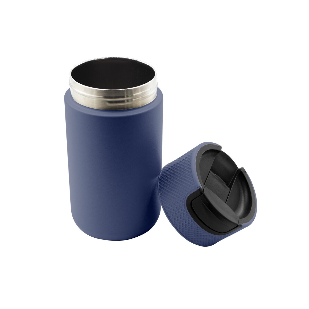 Kubki termiczne z logo – kubek termiczny 400 ml air gifts | raylee – granatowy V1167-04_AAA03 Kubek termiczny 400 ml Air Gifts | Raylee - granatowy V1167-04_AAA03