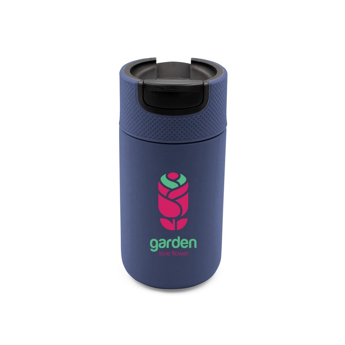 Kubki termiczne z logo – kubek termiczny 400 ml air gifts | raylee – granatowy V1167-04_ILG01 Kubek termiczny 400 ml Air Gifts | Raylee - granatowy V1167-04_ILG01