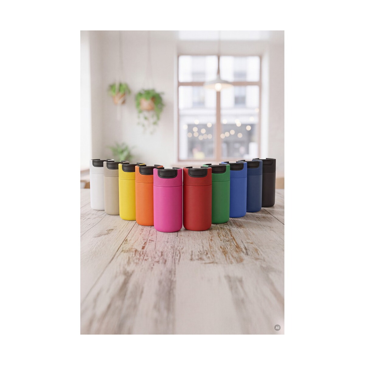 Kubki termiczne z logo – kubek termiczny 400 ml air gifts | raylee – granatowy V1167_all Kubek termiczny 400 ml Air Gifts | Raylee - granatowy V1167_all