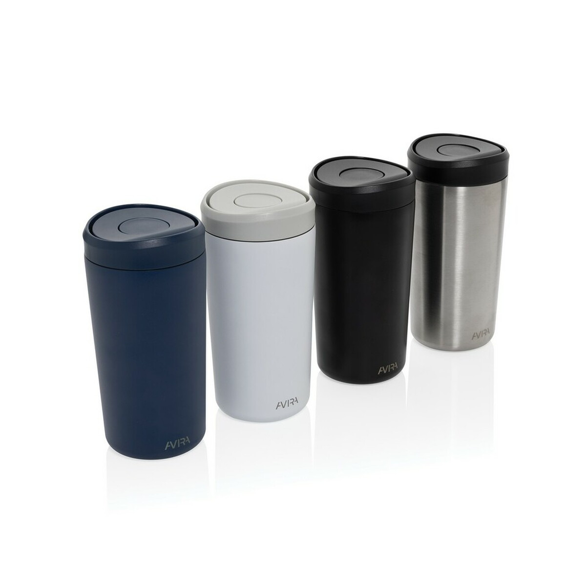 Kubki termiczne z logo – kubek termiczny 400 ml avira alix – biały P438.1003__G_300 Kubek termiczny 400 ml Avira Alix - biały P438.1003__G_300