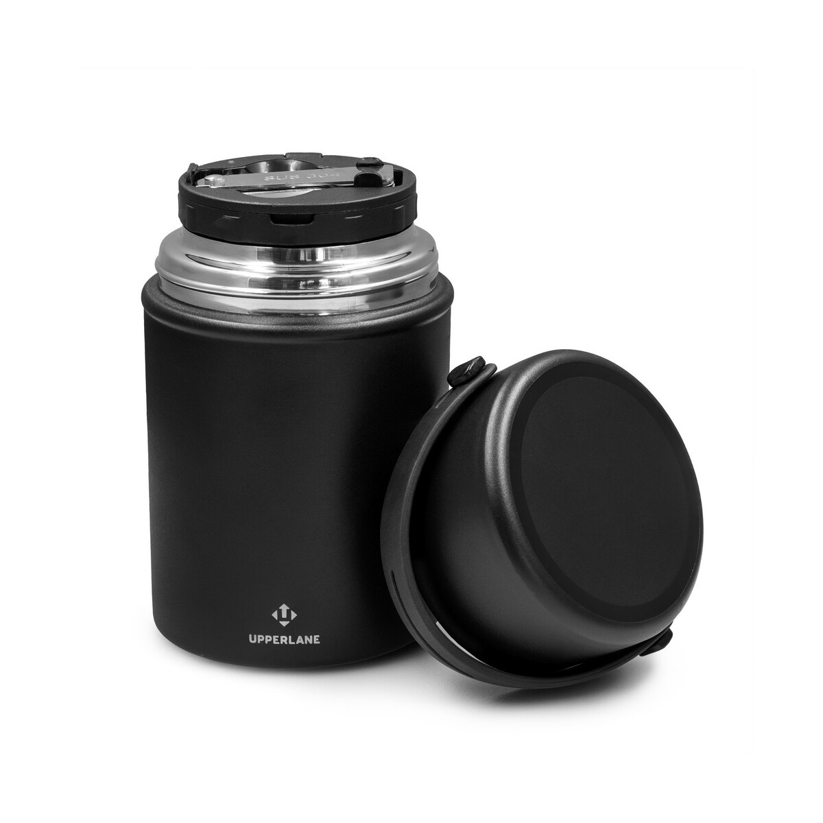 Lunchboxy z logo – termiczny pojemnik na żywność 500 ml upperlane – czarny VA954-03_AAA01 Termiczny pojemnik na żywność 500 ml Upperlane - czarny VA954-03_AAA01