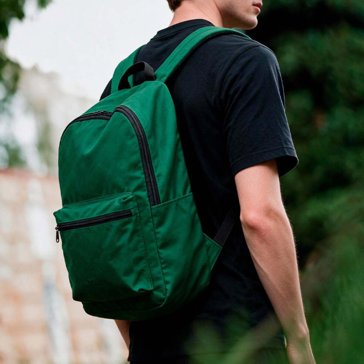 Plecaki z logo – london backpack 12l rpet. fits 15.6″ laptop – green ABK031_109-amb London Backpack 12L rPET. Fits 15.6