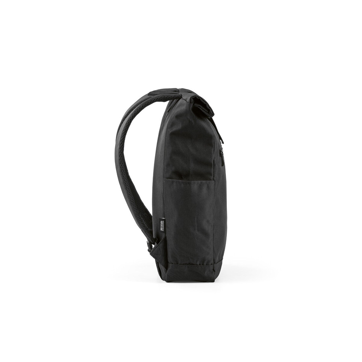 Plecaki z logo – rome backpack 12l rpet. roll-top and velcro closure – black ABK032_103-B Rome backpack 12L rPET. Roll-top and velcro closure - Black ABK032_103-B