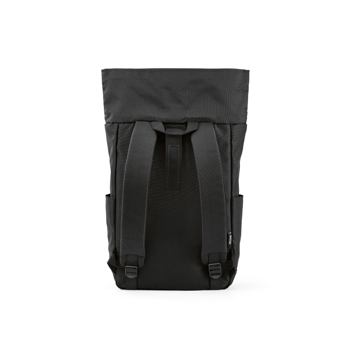 Plecaki z logo – rome backpack 12l rpet. roll-top and velcro closure – black ABK032_103-back-B Rome backpack 12L rPET. Roll-top and velcro closure - Black ABK032_103-back-B
