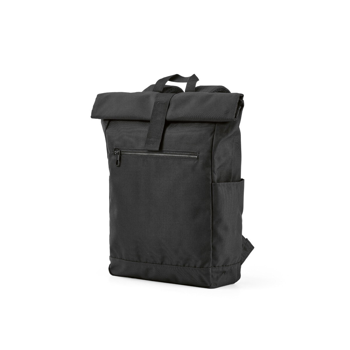 Plecaki z logo – rome backpack 12l rpet. roll-top and velcro closure – black ABK032_103 Rome backpack 12L rPET. Roll-top and velcro closure - Black ABK032_103