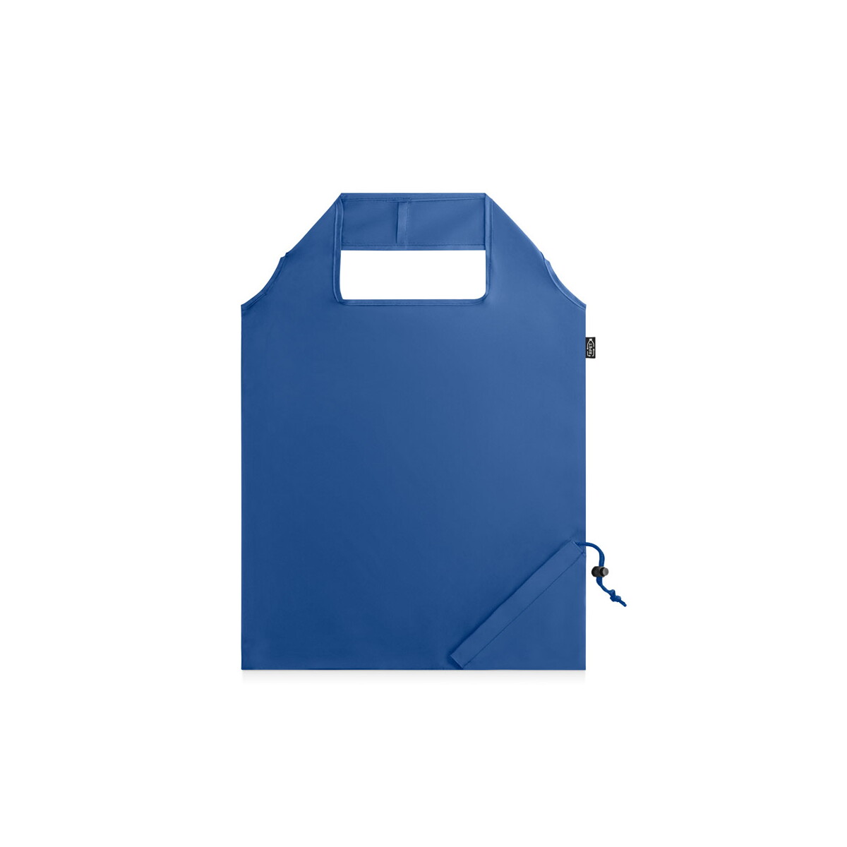 Torby składane z logo – beira. składana torba 190t poliester z recyklingu (100% rpet) – szafirowa 92930_114 BEIRA. Składana torba 190T poliester z recyklingu (100% rPET) - Szafirowa 92930_114